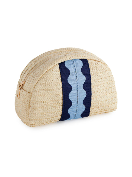 MARBELLA ZIP POUCH: BLUE