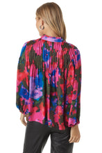 Gabby Blouse - Blurred Floral Bright