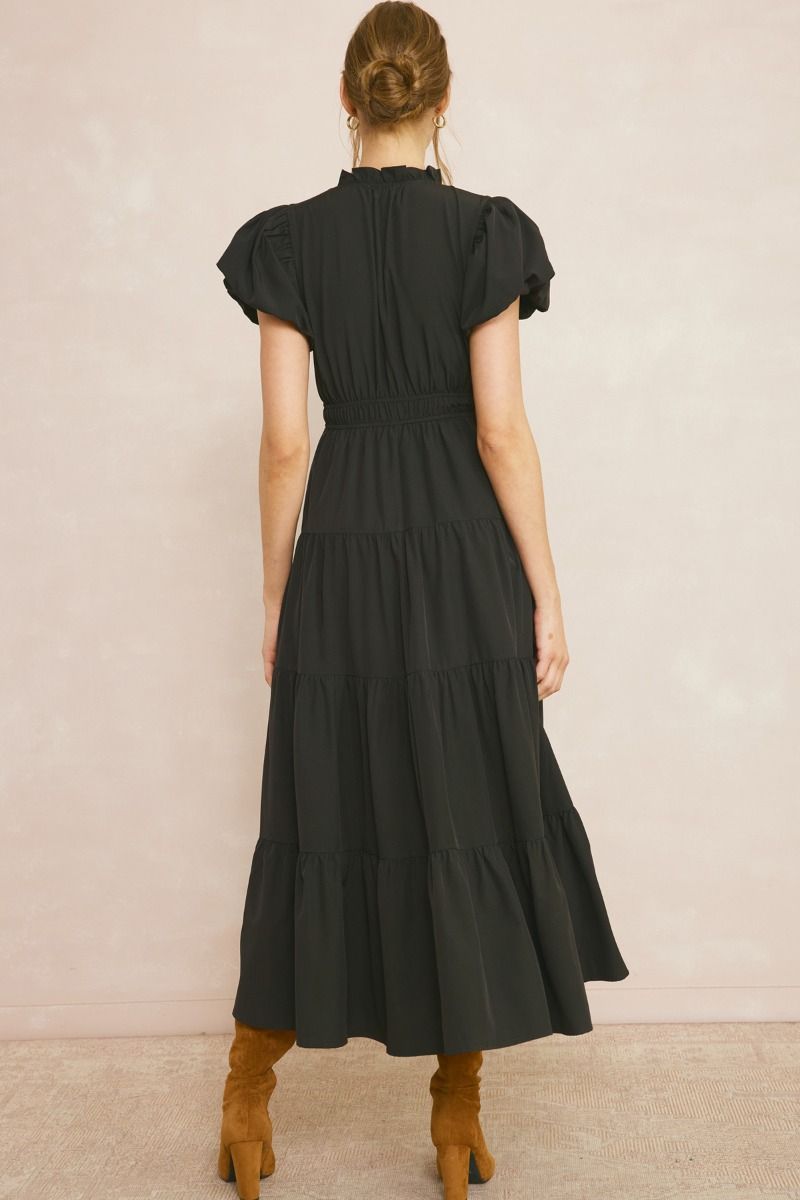 Black V-neck Maxi Dress Black V-neck Maxi Dress