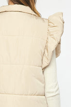 Cream Puffer Vest